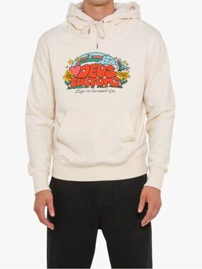 Deus Ex Machina UNISEX Organic Cotton Cream SEQUENCE Graphic Hoodie